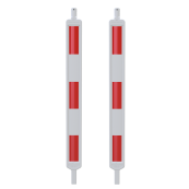 Plastic traffic panel type BE | with foil RA2/B | on both sides indicating right / left